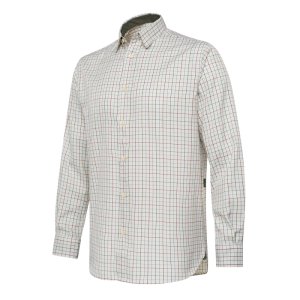 Charlow LS ing - Ivory & Blue Check