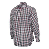 Ellis LS ing - White & Bordeaux Check