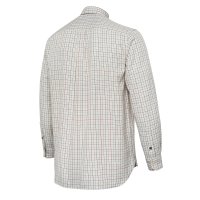 Charlow LS ing - Ivory & Blue Check