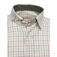 Charlow LS ing - Ivory & Blue Check