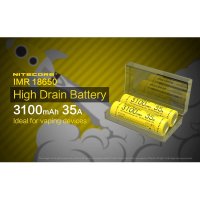 Nitecore 18650 Li-ion akku elem 3100mAh 35A / 2db