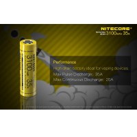 Nitecore 18650 Li-ion akku elem 3100mAh 35A / 2db