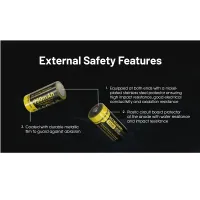 Nitecore RCR123A Li-ion akkumulátor 950mAh